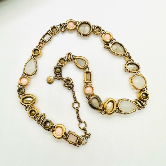 🔥 Rare Vintage JCrew Brûlée Iridescent Statement Necklace - Picture 4 of 15